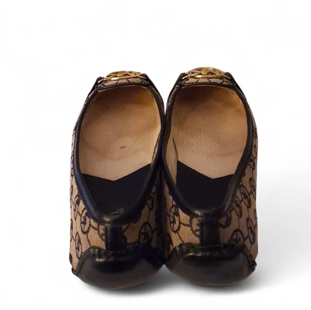 Michael Kors Fulton Moc Flats Monogram Jacquard Logo Loafers w/ Box